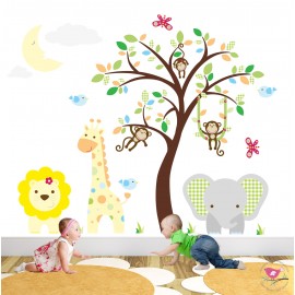 Jungle Wall Art Decals with...