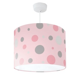 Lampshade Pink & Grey Spot