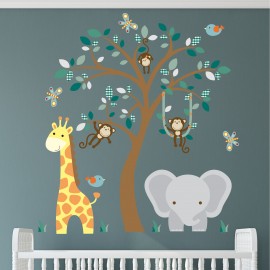 Elephant and Giraffe Jungle...