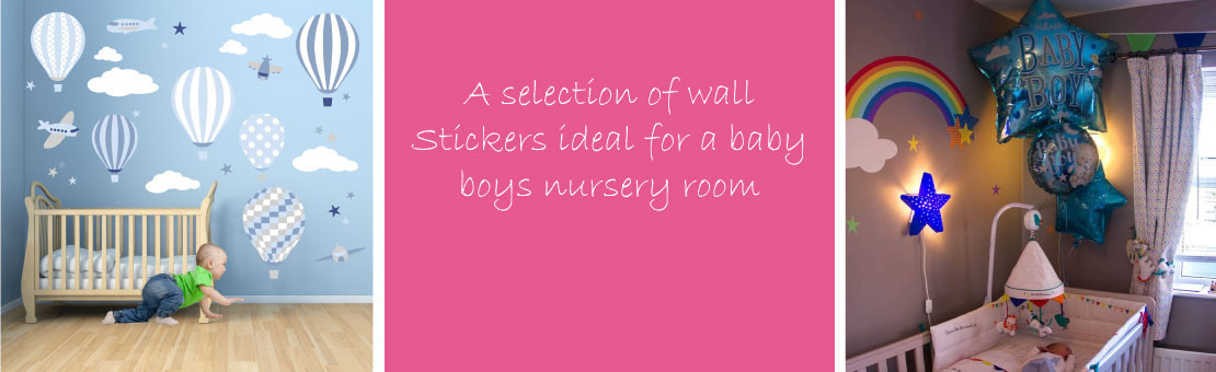 Boys wall stickers for decorating  a baby's nursery room